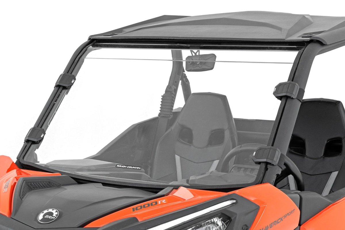 Can-Am Maverick Sport Full Windshield - Rough Country - Scratch Resistant